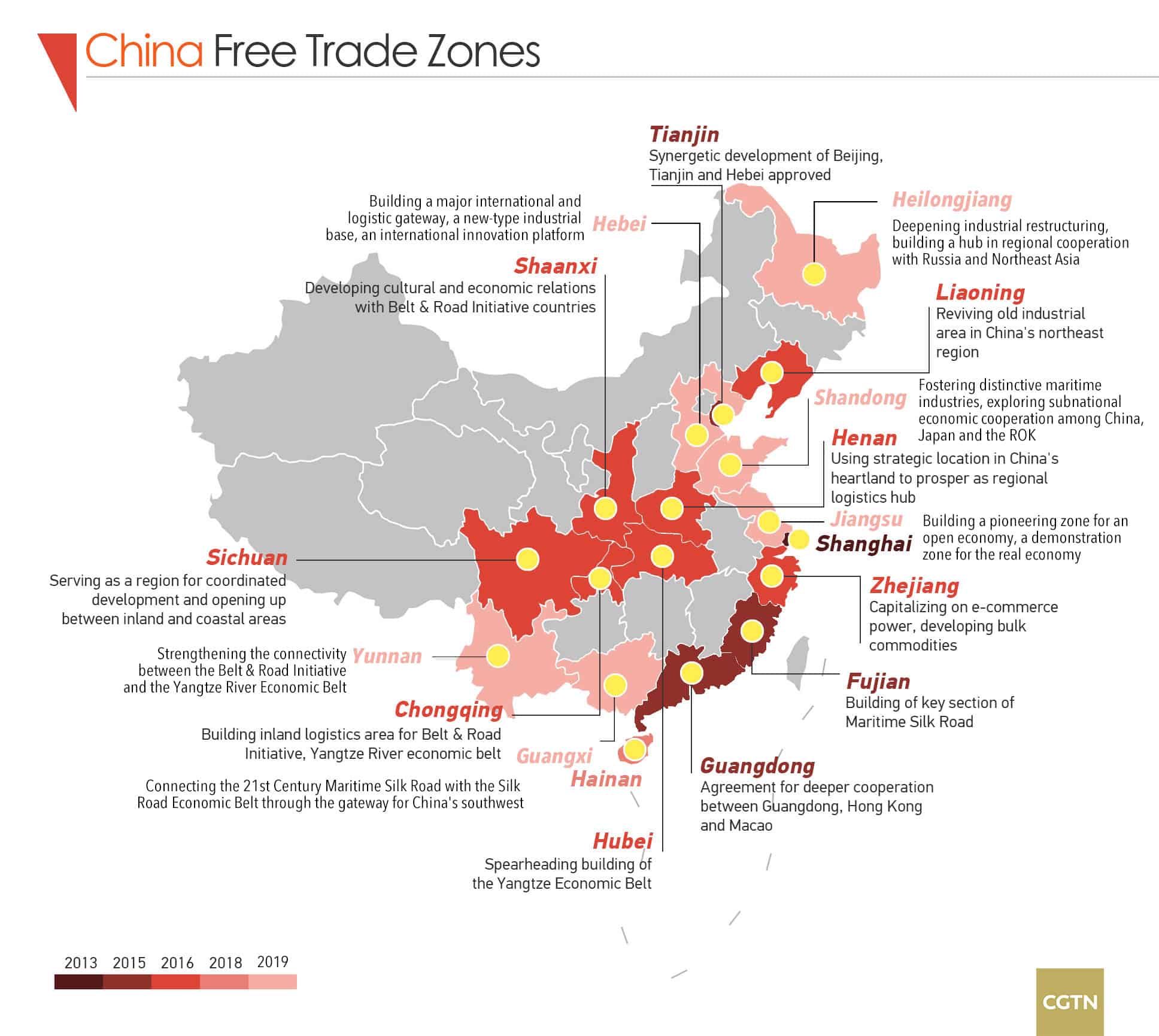 china free trade zones